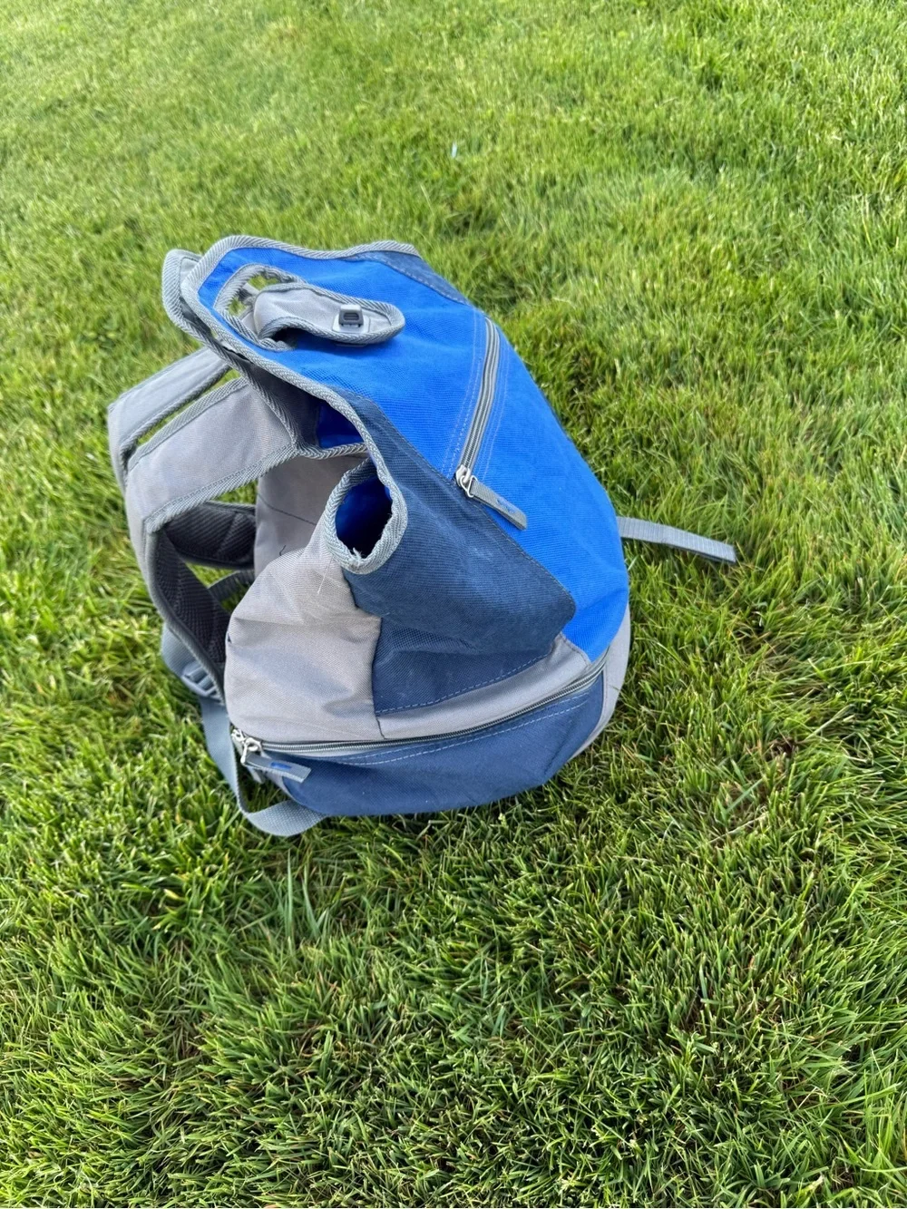 Blue and Gray Men’s Backpack Tote - Unbranded
